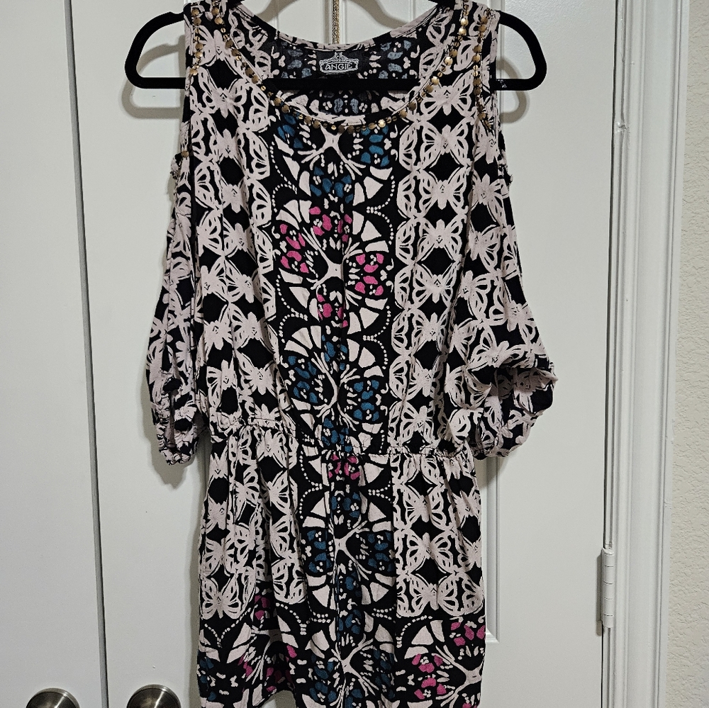 Angie boho tunic or dress L EUC - Picture 13 of 13